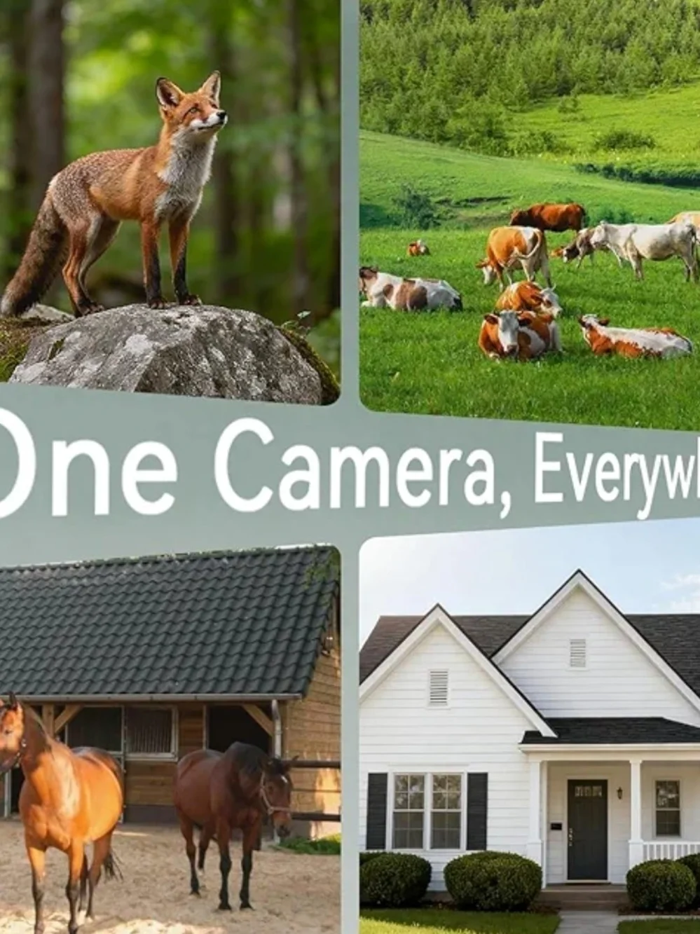 4G LTE Camouflage Solar Trail Camera with Night Vision & Motion Sensor